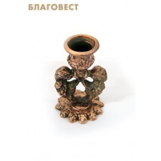 Подсвечник "Лоза" с виноградом. Медное покрытие