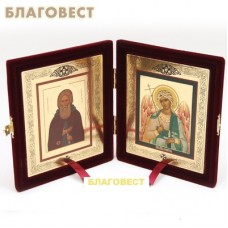 Складень Ангел-Хранитель - Прп. Сергий Радонежский