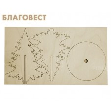 Декупаж деревянная заготовка Елка. Размер 26,5*33 см