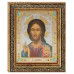 Икона Господь Вседержитель, в багете со стразами