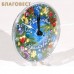 Часы на магните "Елочные игрушки"