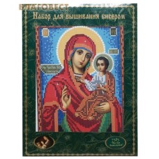 Набор для вышивания бисером Пресвятая Богородица "Семиозерская". Бисер Тайвань