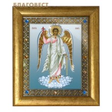 Икона "Ангел - Хранитель" в багете, цвет страз в ассортименте