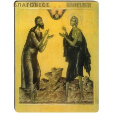 Икона Святые Алексей, Человек Божий и Мария Египетская. Полиграфия, дерево, лак