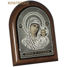 Икона Божией Матери "Казанская". Дерево, обсидиан