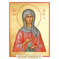 Икона св. блж. Ксения Петербургская. Поталь (позолота)