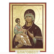 Икона Пресвятая Богородица "Троеручица". Поталь (позолота)