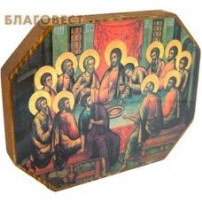 Икона "Тайная вечеря" на деревянной основе