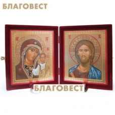 Складень бархатный (венчальная пара икон)