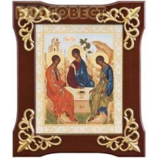 Икона в деревянной рамке "Святая Троица"