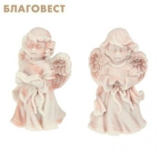 Сувенир Ангел молящийся и с книгой, из мраморной крошки. Выбор могдели не предоставляется