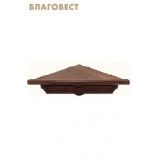 Полка одноярусная угловая для икон, греческая
