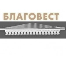 Полка одноярусная угловая для икон, ажурная малая