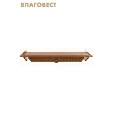 Полка одноярусная прямая для икон, греческая удлиненная
