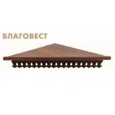 Полка одноярусная угловая для икон, ажурная