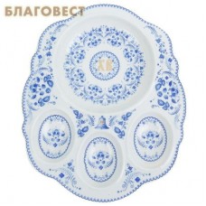 Фигурная подставка для яиц "Гжель", керамика