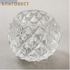 Лампада стеклянная граненая