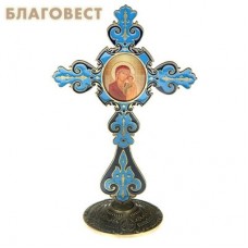 Крест на подставке с иконой "Икона Казанской Божьей Матери"
