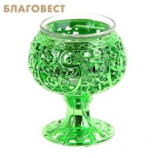 Лампада Кубок, цвет зеленый