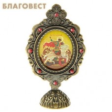 Икона Святой вмч. Георгий Победоносец, на подставке