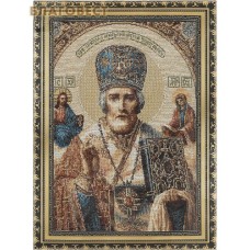 Икона Святитель Николай чудотворец, гобелен