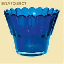 Лампада рифленая, синяя