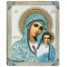 Икона Божией Матери "Казанская". Полиграфия, дерево, лак