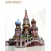 Храм Василия Блаженного. Сборная модель из картона (Покровский Собор)