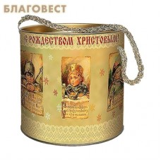 Подарочная коробка-тубус "Рождество"