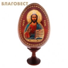 Сувенир Яйцо  на подставке икона "Господь Вседержитель"