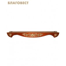 Полка прямая с узором, цвет орех
